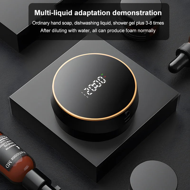 Distributeur Automatique de Savon Mousse Intelligent BALASHOV avec Écran LED &amp; Capteur Infrarouge USB