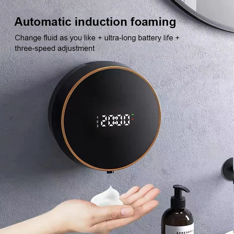 Distributeur Automatique de Savon Mousse Intelligent BALASHOV avec Écran LED &amp; Capteur Infrarouge USB