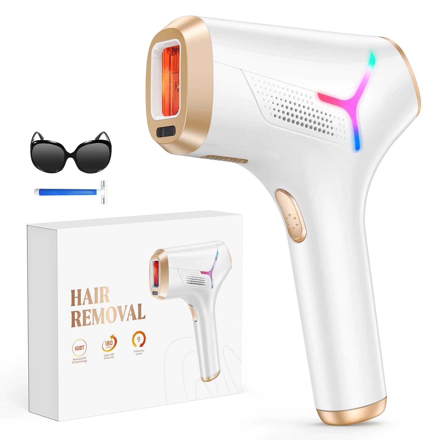 Épilateur IPL Totmizby – Épilation à lumière pulsée pour femmes et hommes