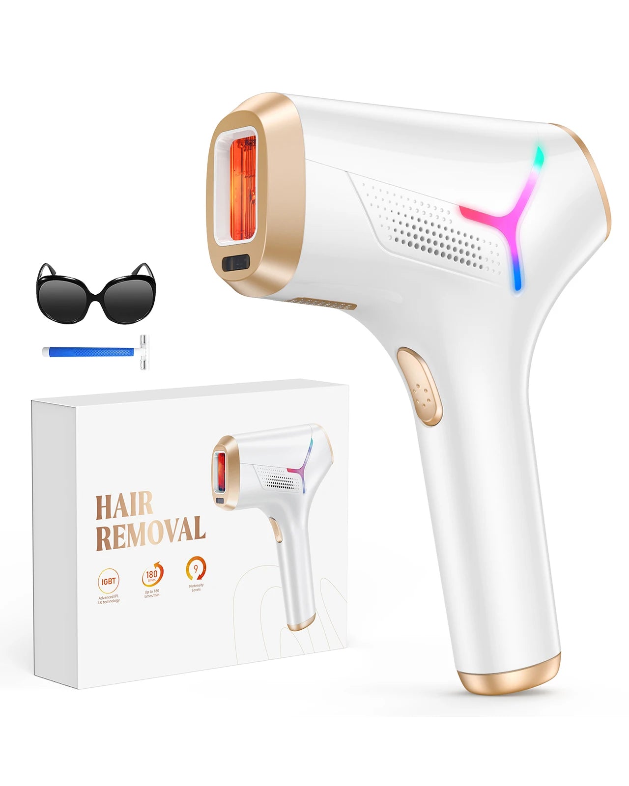 Épilateur IPL Totmizby – Épilation à lumière pulsée pour femmes et hommes
